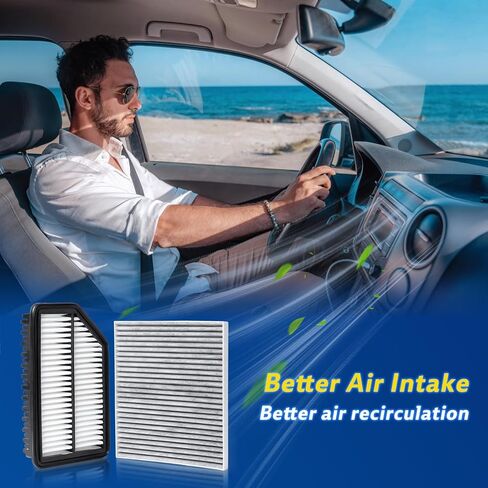 Cabin Engine Air Filter Kit for Veloster (2012-2017 1.6L), Accent (2012-2017 1.6L) in Saudi Arabia