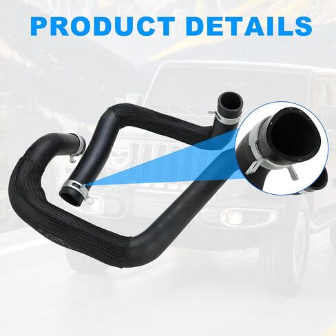 55111395AE 55111394AC Radiator Coolant Hose Compatible with Jeep Wrangler JK 3.6L V6 2012 2013 2014 2015 2016 2017 2018 Upper and Lower Cooling Outlet Pipe in Saudi Arabia