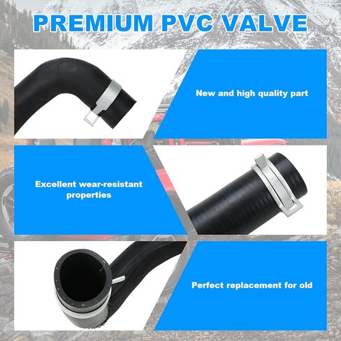 55111395AE 55111394AC Radiator Coolant Hose Compatible with Jeep Wrangler JK 3.6L V6 2012 2013 2014 2015 2016 2017 2018 Upper and Lower Cooling Outlet Pipe in Saudi Arabia