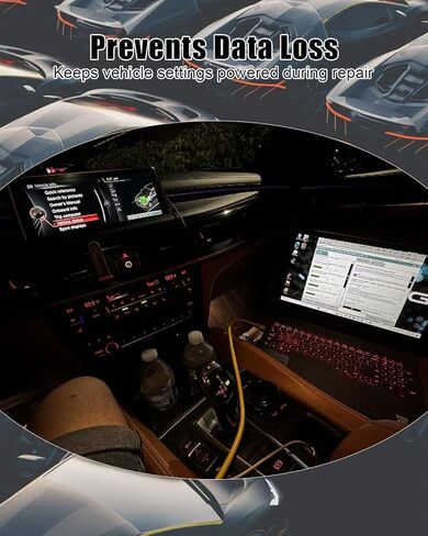 موفر ذاكرة السيارة موصل obd ll مناسب لجميع واجهة obd ll ذات 16 سنًا، طاقة مزدوجة 9 فولت تعمل بالبطارية ومحول 110 فولت in Kuwait