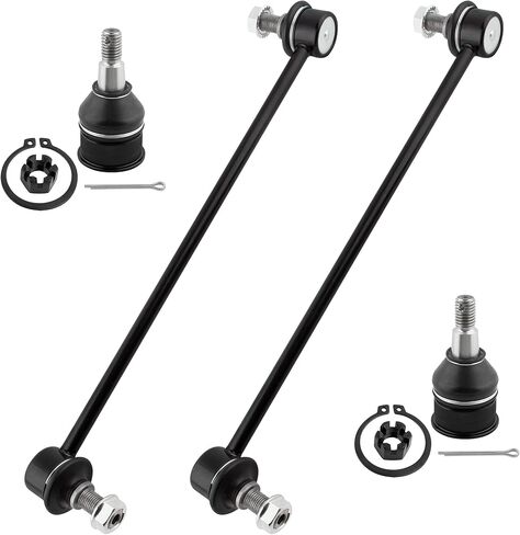 BOXI K80606 K750304 المثبت الأمامي Sway Bar End Links + مجموعة وصلات كروية أمامية سفلية مناسبة لهوندا أوديسي 2005 2006 2007 2008 2009 2010 2011 2012 2013 2014 2015 2016 2017-4 قطعة مجموعة in Kuwait