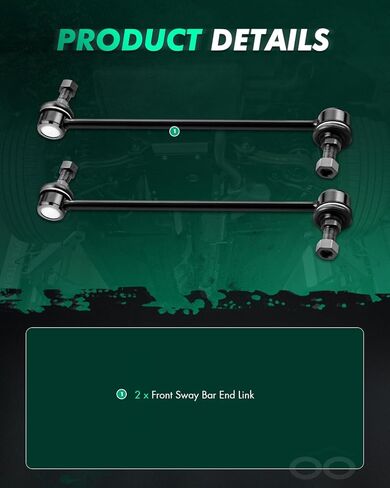 SCITOO 2 قطعة طقم تعليق أمامي Sway Bar Links 2003-2010 لـ Pontiac Vibe 2005-2010 لـ Scion tC 03-19 لتويوتا كورولا 2018 لتويوتا كورولا iM 03-14 لتويوتا ماتريكس 01-09 لتويوتا لبريوس in Kuwait
