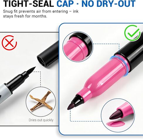 SFAIH 15 Colors Magnetic Dry Erase Markers, Ultra Fine Tip 0.7mm Fine Point Thin Markers for Detailed Calendars & Small Grids, Low Odor Whiteboard Markers with Eraser Cap for Planners & Home Office in Saudi Arabia