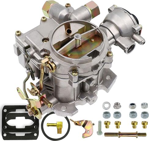 المكربن ​​البحري 2 برميل كارب لمحركات Mercruiser 4.3L 4 CYL Mercarb مع وصلات طويلة وحشيات خنق كهربائي، استبدال 3310-864940A01 in Kuwait