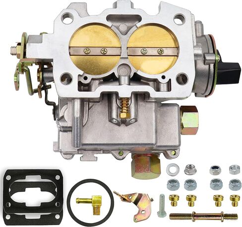 المكربن ​​البحري 2 برميل كارب لمحركات Mercruiser 4.3L 4 CYL Mercarb مع وصلات طويلة وحشيات خنق كهربائي، استبدال 3310-864940A01 in Kuwait