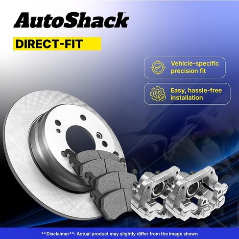 دوارات الفرامل الأمامية والخلفية من AutoShack، وسادات وفرجار ممتازة لسيارة شيفروليه وجي إم سي، سيلفرادو 1500 1999-2002 سييرا 1500 1999-2002 تاهو 2000-2001 أسترو 2003-2005، AWD RWD 4WD V6 4.3L V8 4.8L 5.3L 6.0L in Kuwait