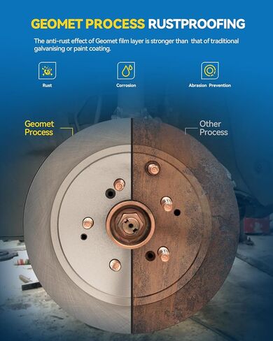 PHILTOP Rear Brake Pads and Rotors ford Escape 2013-2016, Ford Transit Connect 2014-2018, Ford C-Max 2013-2018, Smooth Solid Rotors and Brake Pad Kit (11.02inch, 279.8MM) in Kuwait