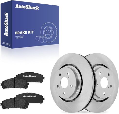 دوارات فرامل أمامية من AutoShack ومنصات ممتازة لسيارة Toyota & Lexus، Highlander 2020-2024 RX350 2023-2025 RX350h 2023-2025، AWD FWD L4 2.4L 2.5L V6 3.5L - 13.39 بوصة (340 مم)، 5 عروات in Kuwait