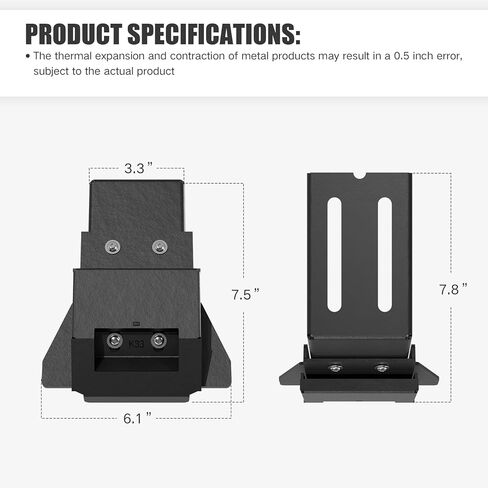 Roof Rack Mounting Brackets for Wrangler JL/JK (2007-2024), Gladiator JT, Cherokee XJ (1984-2001) - Heavy-Duty Steel, Easy Install, Secure Attachment for Cargo Management in Saudi Arabia