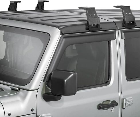 Roof Rack Mounting Brackets for Wrangler JL/JK (2007-2024), Gladiator JT, Cherokee XJ (1984-2001) - Heavy-Duty Steel, Easy Install, Secure Attachment for Cargo Management in Saudi Arabia