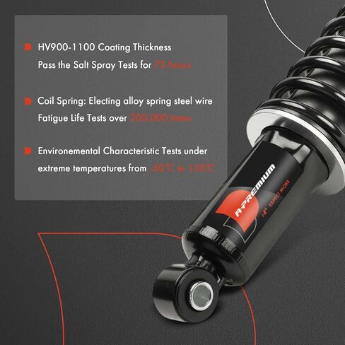 A-Premium Rear Towing Shocks Compatible with Jeep Grand Cherokee 1999-2004, WJ Series - 2x Replacement Suspension Load Adjusting Shock Absorber Strut in Kuwait