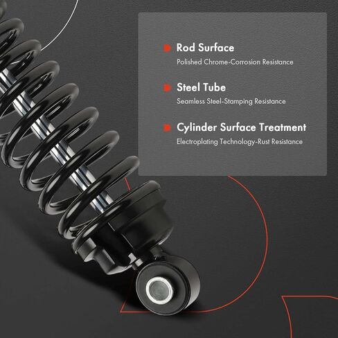 A-Premium Rear Towing Shocks Compatible with Jeep Grand Cherokee 1999-2004, WJ Series - 2x Replacement Suspension Load Adjusting Shock Absorber Strut in Kuwait