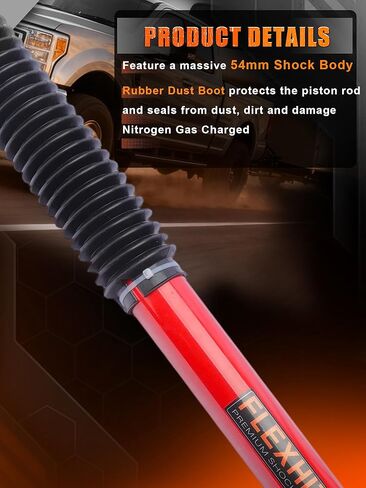 4.5-8" Rear Shock Absorbers for 2007-2026 Silverado 1500 Sierra 1500 4WD/RWD, Off-Road Suspension Upgrade Restores Proper Shock Travel & Enhances Ride Comfort in Saudi Arabia