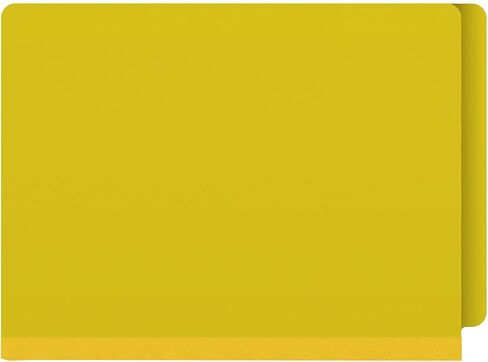 مجلدات Ecom مجلدات تصنيف علامة التبويب Pressboard | حجم الرسالة 25 نقطة مخزون مع توسيع Tyvek باللون الرمادي مقاس 2 بوصة | حفظ الرف عالي التحمل للسجلات الطبية والقانونية والمكتبية | أصفر، صندوق مكون من 25 قطعة in Kuwait