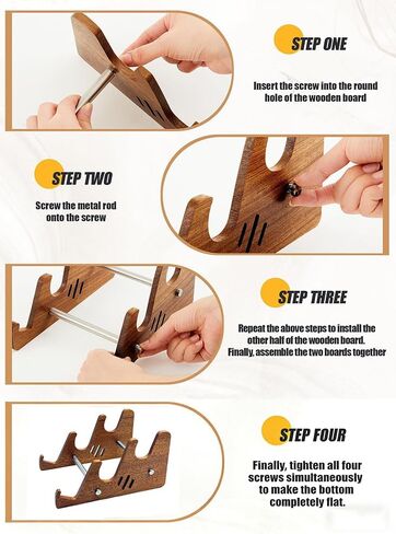 3-Tier Wood Keyboard Stand Detachable Display Rack for Mechanical Keyboards, Computer, Tablet, Desk Organizer with Sapele Wood, Easy Assembly, Strong Load Bearing for Office/Gaming in Saudi Arabia