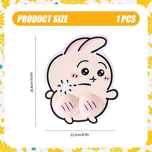 3D Cartoon Mouse Pad with Wrist Rest, Raised Buttocks Ergonomic Mousepad Funny Gift, Desktop Computer Laptop Gaming Mouse Pad with Wrist Support for Office/Home/School/Business/Internet Cafe (#A6) in Saudi Arabia