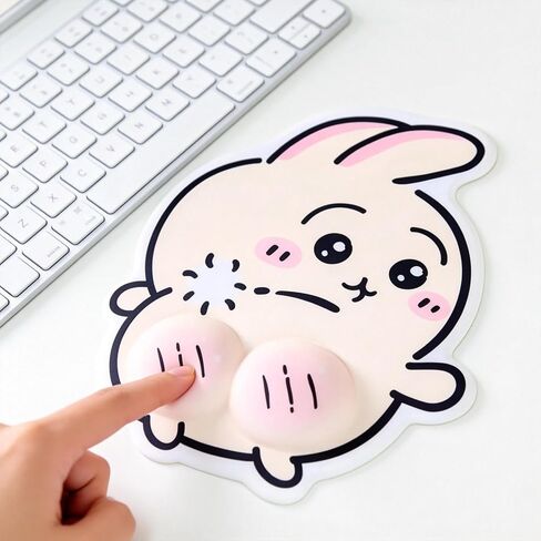 3D Cartoon Mouse Pad with Wrist Rest, Raised Buttocks Ergonomic Mousepad Funny Gift, Desktop Computer Laptop Gaming Mouse Pad with Wrist Support for Office/Home/School/Business/Internet Cafe (#A6) in Saudi Arabia