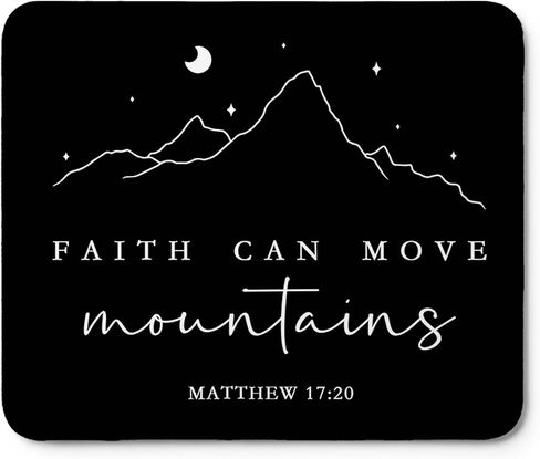 Floral Christian Mouse Pad, Christian Gifts for Women, Flower Bible Verse Scripture Cross Mouse Pads for Wireless Mouses Computers Laptop Desk Mat, 9.5x8 Inch in Kuwait
