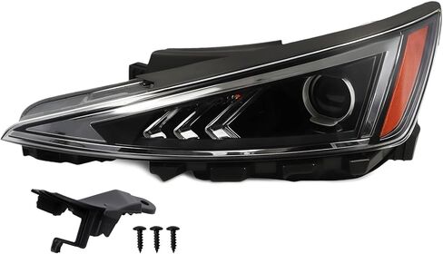 Halogen Right Headlight Compatible with El-antra 2019-2020 W/Bulb Headlamp Passenger Side Front Light 92102F3500 HY2503233 in Kuwait