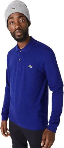 Lacoste L/S Classic Chine Pique Polo Silver Grey Chine XL (EUR 7) in Saudi Arabia