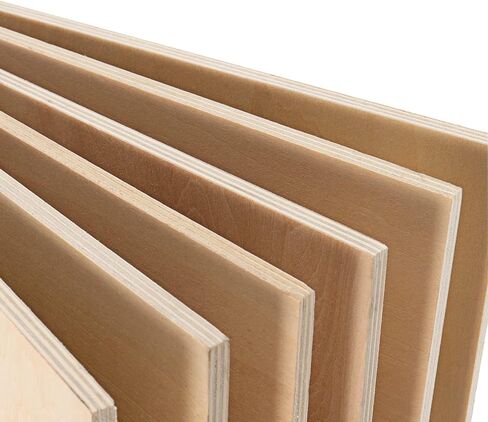 MUKCHAP 15 Piece 10 Inch Square Wood Sheets, 1/4 Inch Unfinished Wood Sheets, Plywood Boards for Crafts, Drawing, Carving, DIY in Kuwait