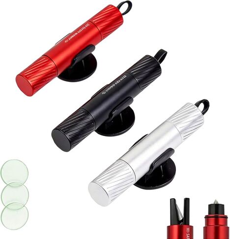 3Pcs Safe Hammer 2 in 1 car Window Breaker Tool, Upgraded Window Breaker Seatbelt Cutter for Men Women, Essential Car Emergency Kits for Vehicles in Saudi Arabia