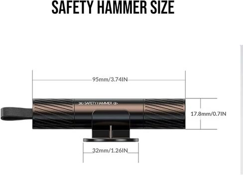 3Pcs Safe Hammer 2 in 1 car Window Breaker Tool, Upgraded Window Breaker Seatbelt Cutter for Men Women, Essential Car Emergency Kits for Vehicles in Saudi Arabia
