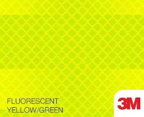 1" Wide x 150' Foot Roll 3M Reflective Tape - Fluorescent Yellow, Green in Kuwait