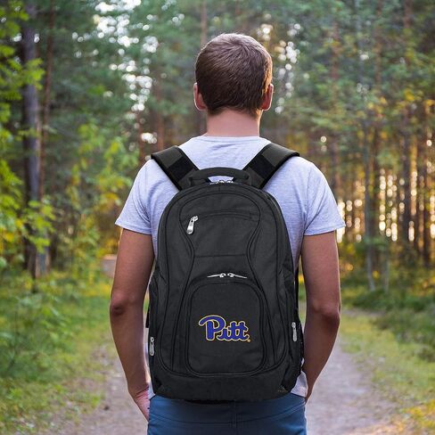 حقيبة ظهر للكمبيوتر المحمول من Denco University of Pittsburgh Panthers - تناسب معظم أجهزة الكمبيوتر المحمولة والأجهزة اللوحية مقاس 17 بوصة - مثالية للعمل والسفر والمدرسة والكلية والتنقل in Saudi Arabia