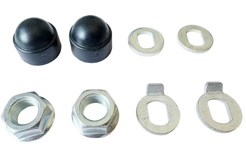 M12 Electric Bike Front Hub Motor Shaft Kit – 12 mm Axle Lock Nut + Lock Washer + Nut Cap, Front Wheel Motor Hardware Set for E-Bike & E-Scooter 250W-500W, Anti-Loose, Rust-Proof in Saudi Arabia