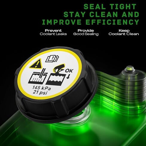 Radiator Cap Compatible with Volvo C30, C70, S40, S60, S80, S90, V50, V60, V70, V90, V90 Cross Country, XC40, XC60, XC70, XC90 - Coolant Reservoir Cap - Surge & Expansion Tank Cap -1301104, 30680002 in Kuwait
