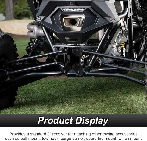 وصلة وصلة مقطورة خلفية مقاس 2 بوصة من الفولاذ عالي التحمل متوافق مع Polaris RZR Pro R 4 2022-2026 (بدون حفر) in Kuwait