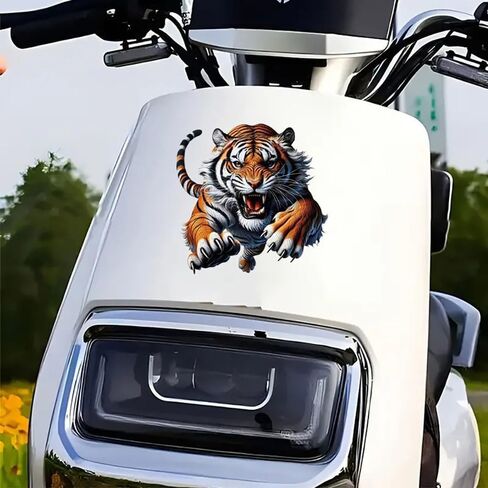 2 PCS 3D Tiger Waterproof Vinyl Decals Fierce Design for Car Truck Bumper Motorcycle Laptop Wall Decor A-148 in Saudi Arabia