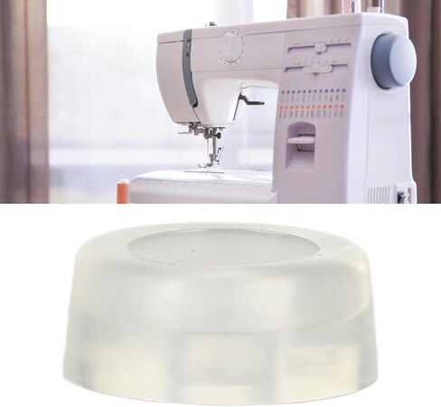 4Pcs Rubber Cushion Feet Pads, Cushion Rubber Feet Non Slip Sewing Machine Bed Cushion Plastic Elastic Clear Sewing Foot Control for Repair Replacement in Kuwait