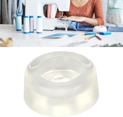 4Pcs Rubber Cushion Feet Pads, Cushion Rubber Feet Non Slip Sewing Machine Bed Cushion Plastic Elastic Clear Sewing Foot Control for Repair Replacement in Kuwait