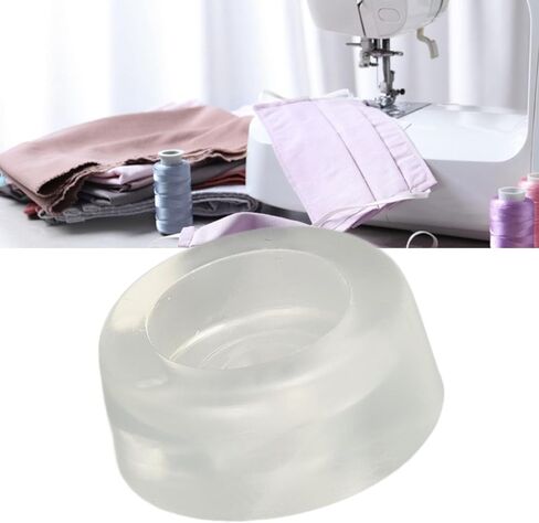 4Pcs Rubber Cushion Feet Pads, Cushion Rubber Feet Non Slip Sewing Machine Bed Cushion Plastic Elastic Clear Sewing Foot Control for Repair Replacement in Kuwait