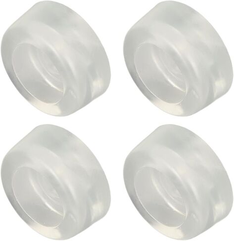4Pcs Rubber Cushion Feet Pads, Cushion Rubber Feet Non Slip Sewing Machine Bed Cushion Plastic Elastic Clear Sewing Foot Control for Repair Replacement in Kuwait