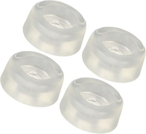4Pcs Rubber Cushion Feet Pads, Cushion Rubber Feet Non Slip Sewing Machine Bed Cushion Plastic Elastic Clear Sewing Foot Control for Repair Replacement in Kuwait