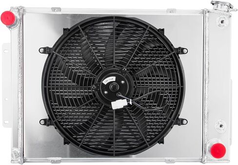 3 Row Aluminum Radiator Shroud Fan Compatible with 1967-1969 1968 Chevy Camaro SS Z28/Pontiac Firebird in Saudi Arabia