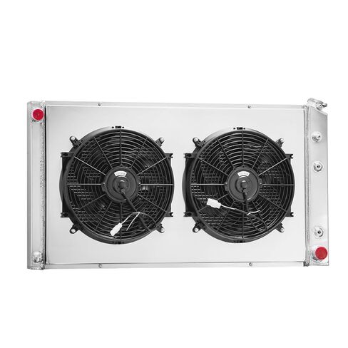 4 Row Radiator Shroud Fan Compatible with 1989-91 Chevy/GMC R2500 R3500 V2500 V3500 7.4L 454 V8 in Saudi Arabia