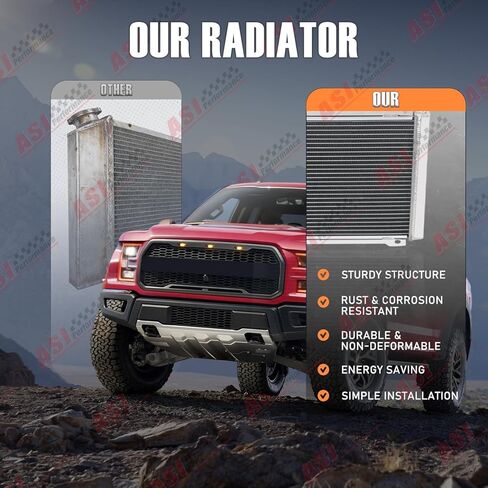 4 Row Radiator Shroud Fan Compatible with 1989-91 Chevy/GMC R2500 R3500 V2500 V3500 7.4L 454 V8 in Saudi Arabia