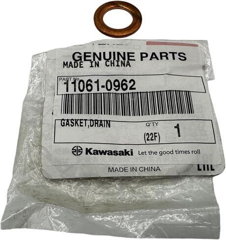 Cyclemax One Pack compatible with Kawasaki Drain Gasket 11061-0962 Contains One 11061-0962 and a Funnel in Kuwait