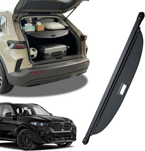 Cargo Cover for BMW X5 2019-2025,Retractable Cargo Trunk Cover for BMW X5 Waterproof Anti-Peeping Luggage Shield Shade Car Accessories,Carbon Fiber Texture 2020 2021 2022 2023 2024 in Saudi Arabia