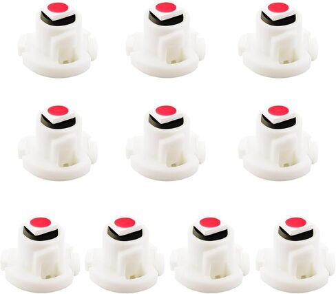 10Pack Amber Yellow T5 LED Bulb T4.7 Neo Wedge Dash Light - Instrument Cluster Climate Control Bulbs Dashboard Lights for Car Dashboard HVAC AC Panel Replacement 12V in Saudi Arabia