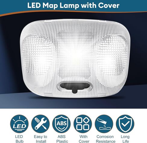F37Z-13776-B LED Map Lamp Assembly with Cover, Interior Map Light Replace F37Z-13776-B, F37Z13776B, F67Z-13783-AA, F67Z13783AA, Compatible with Ford Ranger 1993-2004 in Saudi Arabia