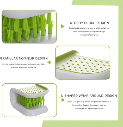 Sun Walker Car Seat Belt Cleaning Brush, Non-Slip Double-Sided Bristle Seatbelt Detailing Tool, Multifunctional Closable Safety Belt Washing Brush Kitchen Tableware Cleaner in Kuwait