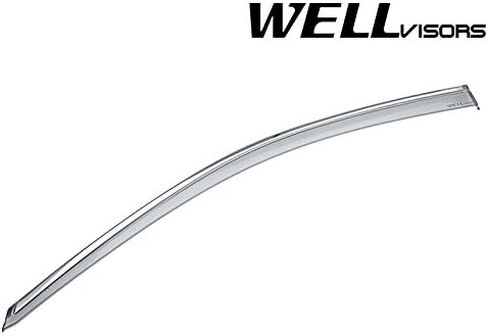 Wellvisors Side Window Visor Wind Deflectors Rain Guards Compatible with 2017-2026 Honda Ridgeline with Chrome Trim in Saudi Arabia