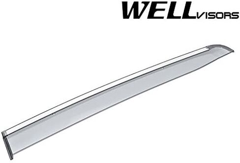 Wellvisors Side Window Visor Wind Deflectors Rain Guards Compatible with 2017-2026 Honda Ridgeline with Chrome Trim in Saudi Arabia