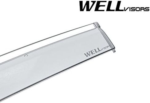 Wellvisors Side Window Visor Wind Deflectors Rain Guards Compatible with 2017-2026 Honda Ridgeline with Chrome Trim in Saudi Arabia