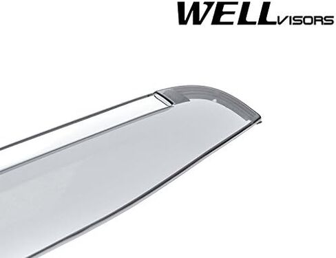 Wellvisors Side Window Visor Wind Deflectors Rain Guards Compatible with 2017-2026 Honda Ridgeline with Chrome Trim in Saudi Arabia